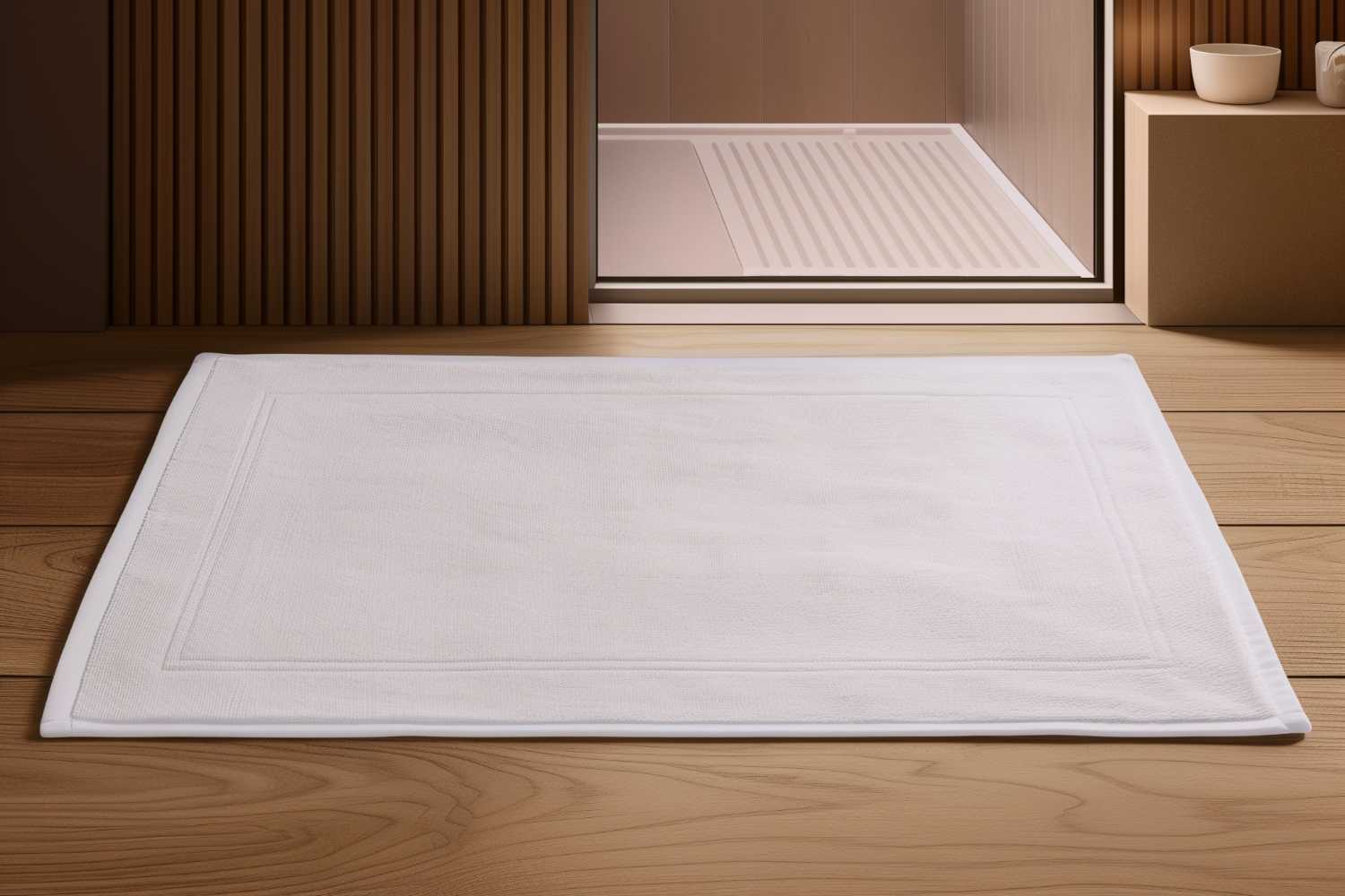 100% Organic Cotton Bath Mat - Image 3