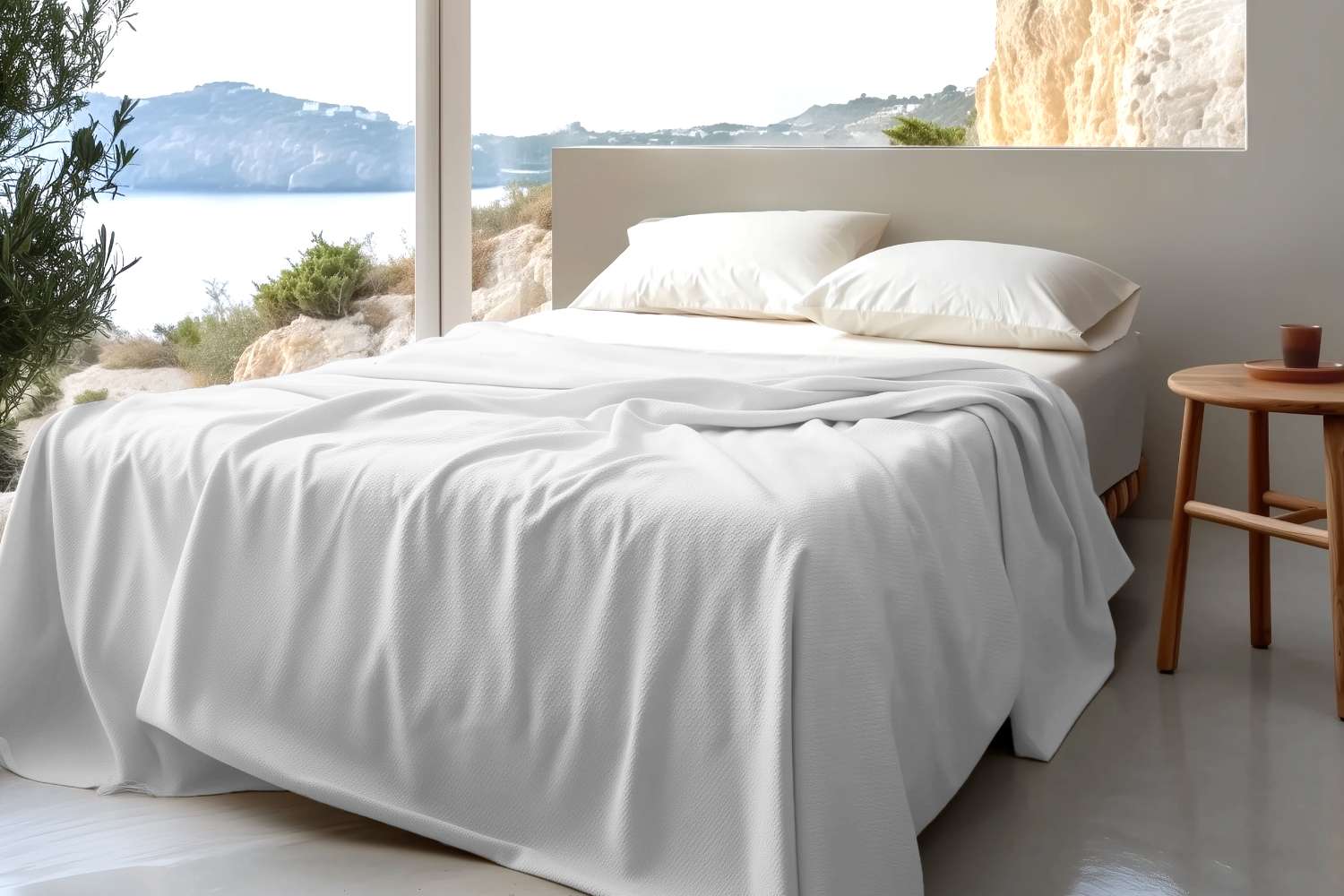 100% Organic Cotton Honeycomb Jacquard Blanket - Image 3
