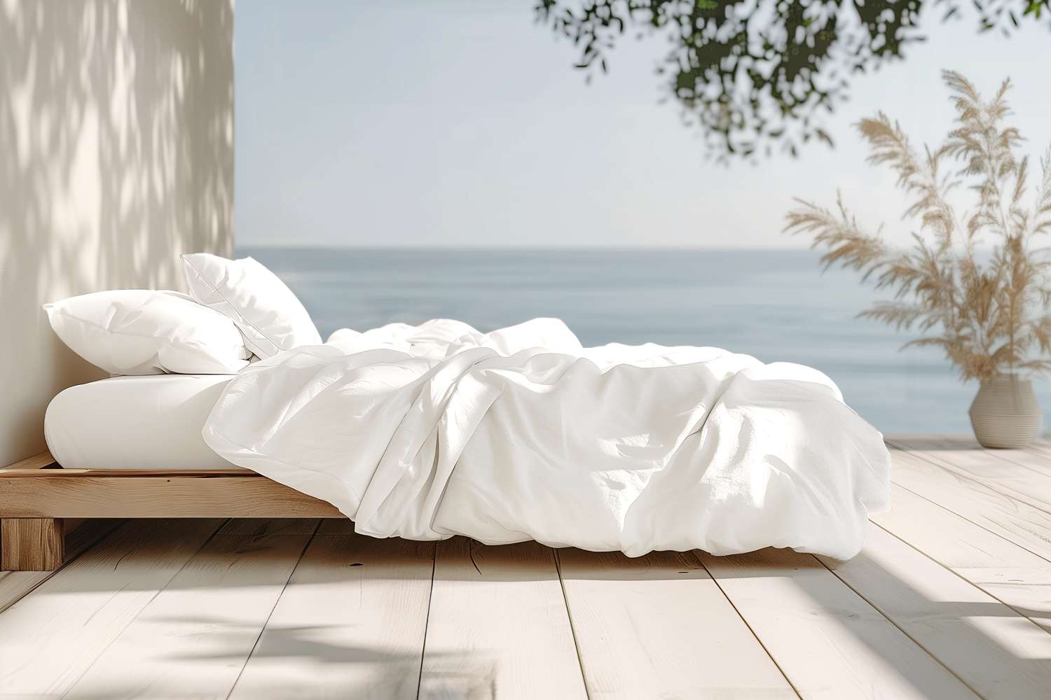 100% Organic Cotton Percale Duvet Cover Set - Image 2