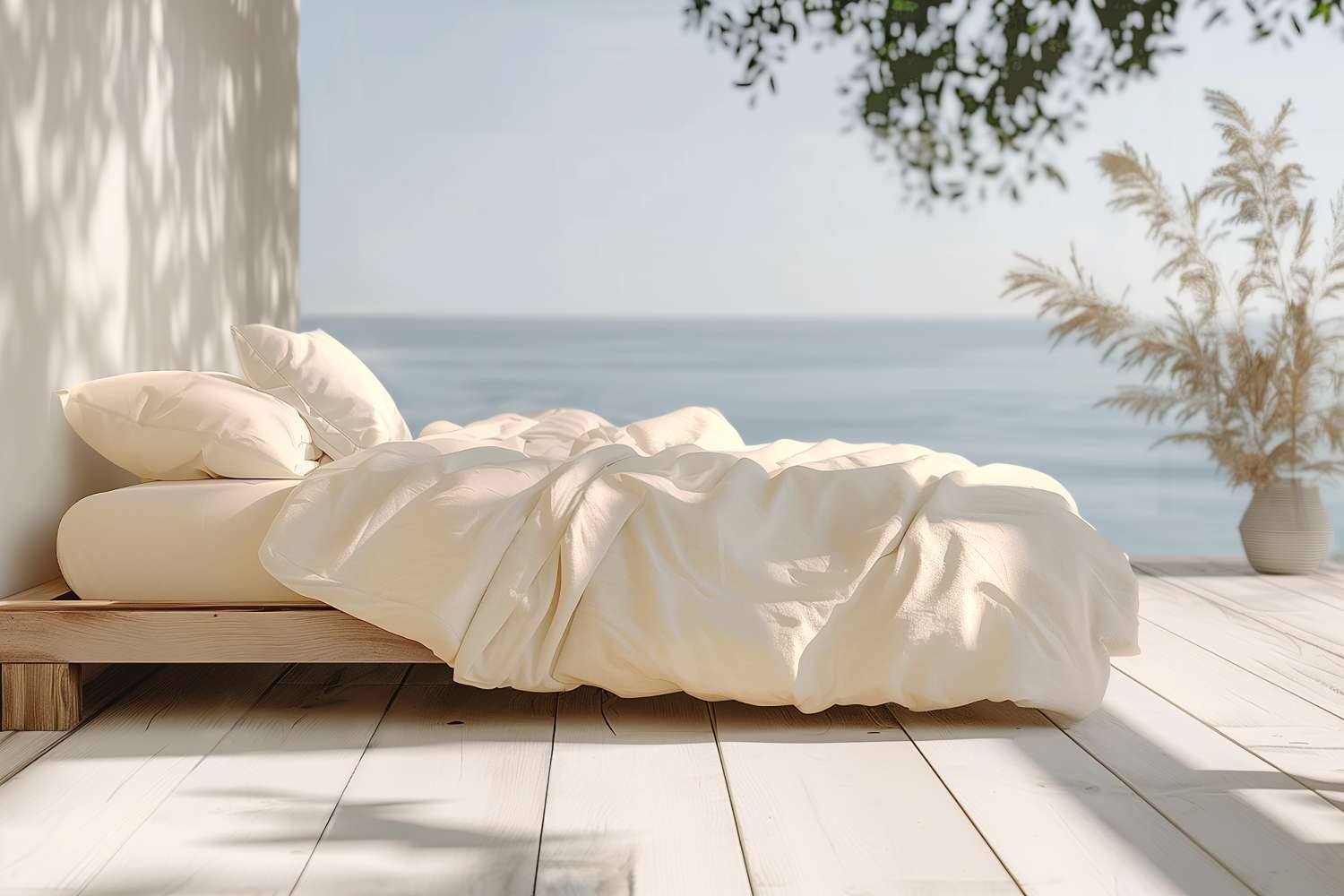 100% Organic Cotton Percale Duvet Cover Set - Image 3