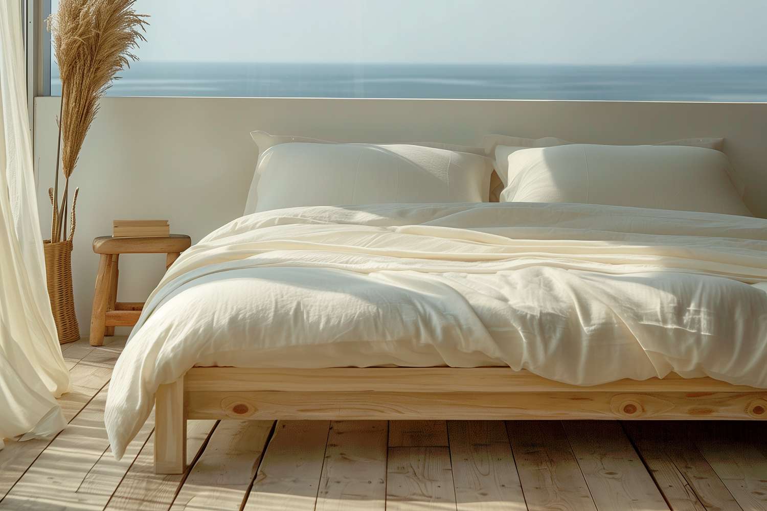 100% Organic Cotton Percale Duvet Cover Set - Image 4