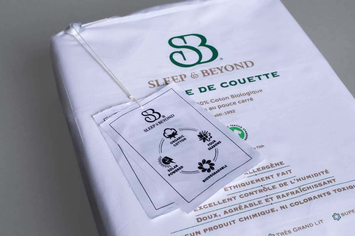 100% Organic Cotton Percale Duvet Cover Set - Image 9
