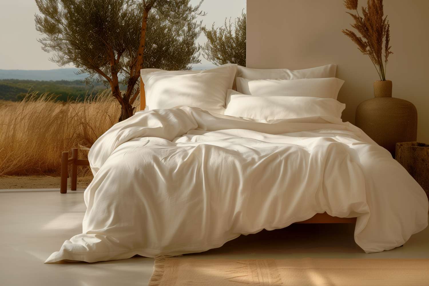 100% Organic Cotton Sateen Duvet Cover Set - Image 3
