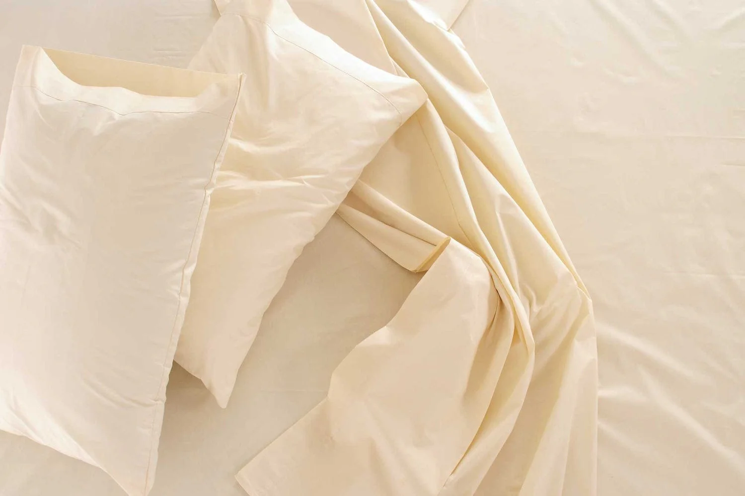 100% Organic Cotton Sateen Fitted Sheet - Image 4