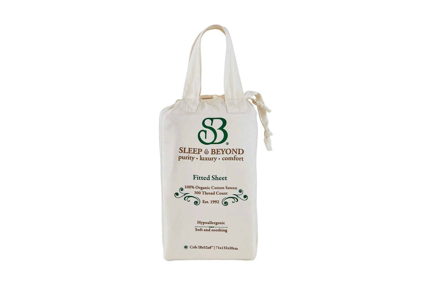 100% Organic Cotton Sateen Fitted Sheet - Image 5