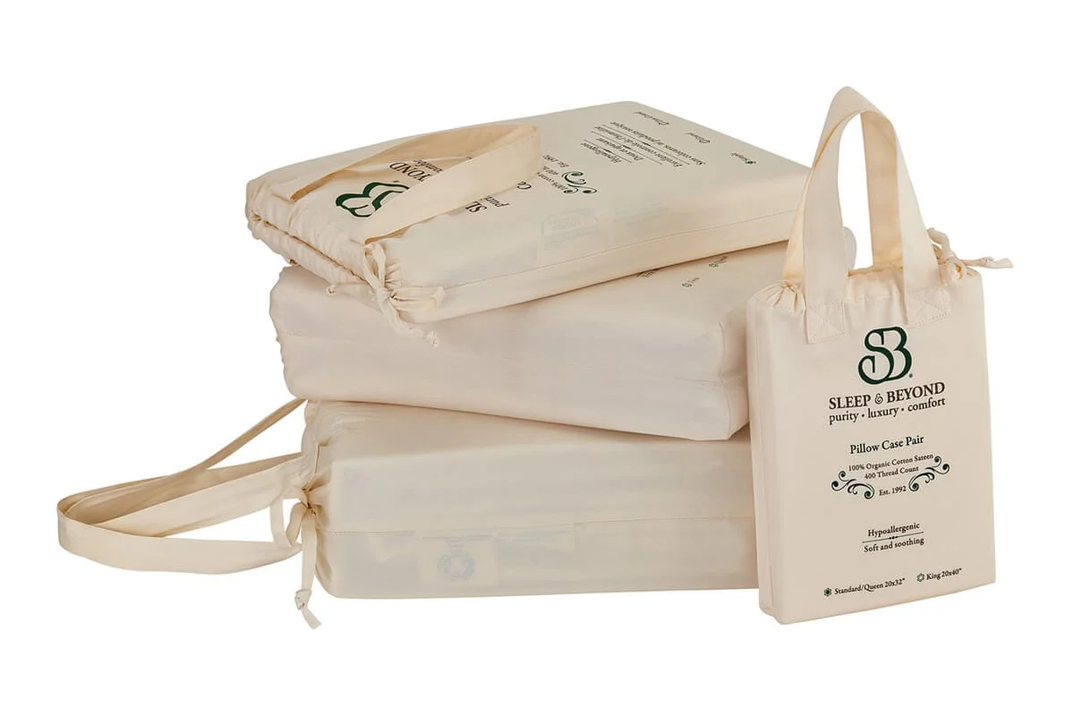 100% Organic Cotton Sateen Sheet Set - Image 9