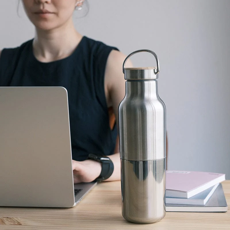 20oz Rise Reflect Insulated Bottle with Bamboo Cap - Image 2