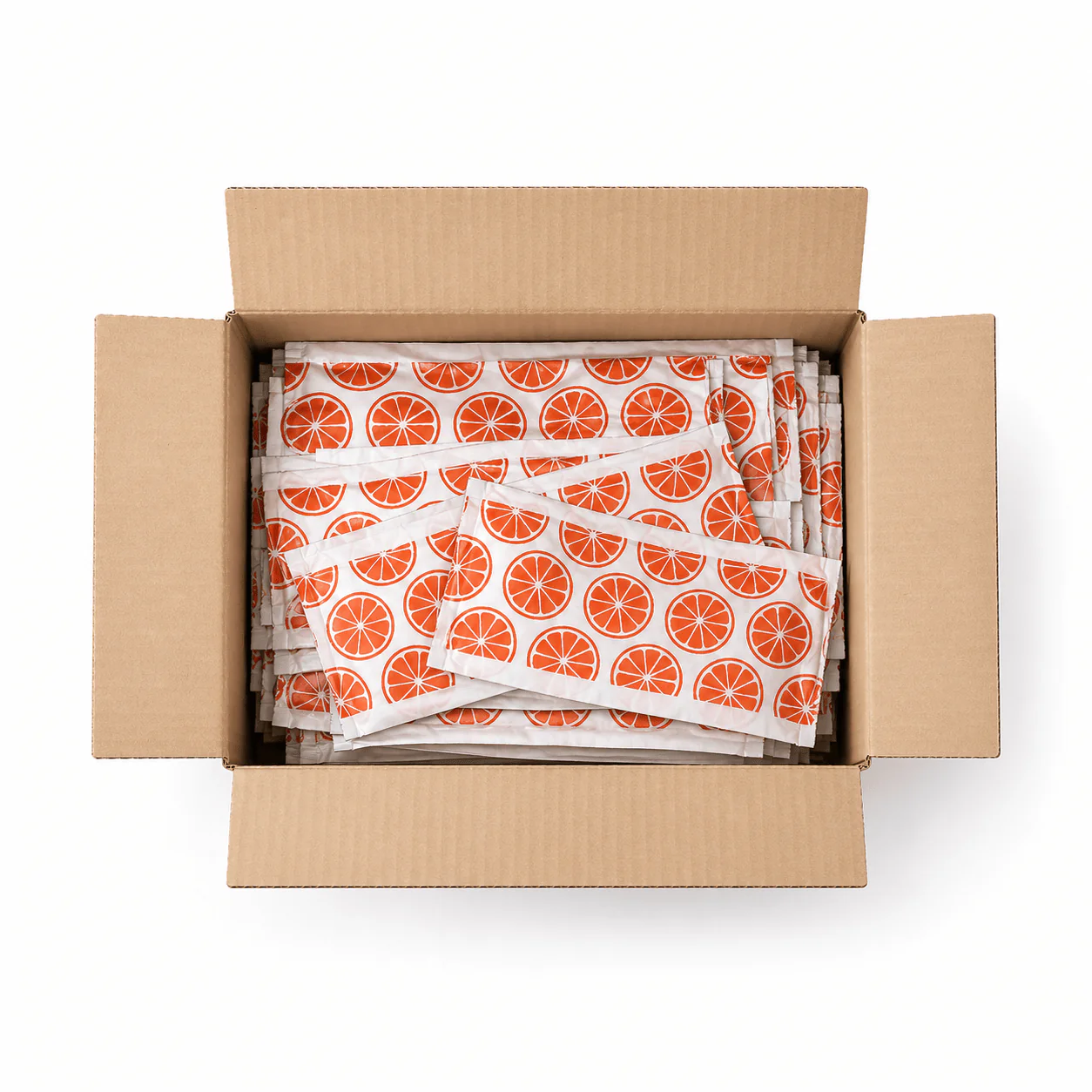 500 Self-Sealing Snack Bags - Orange