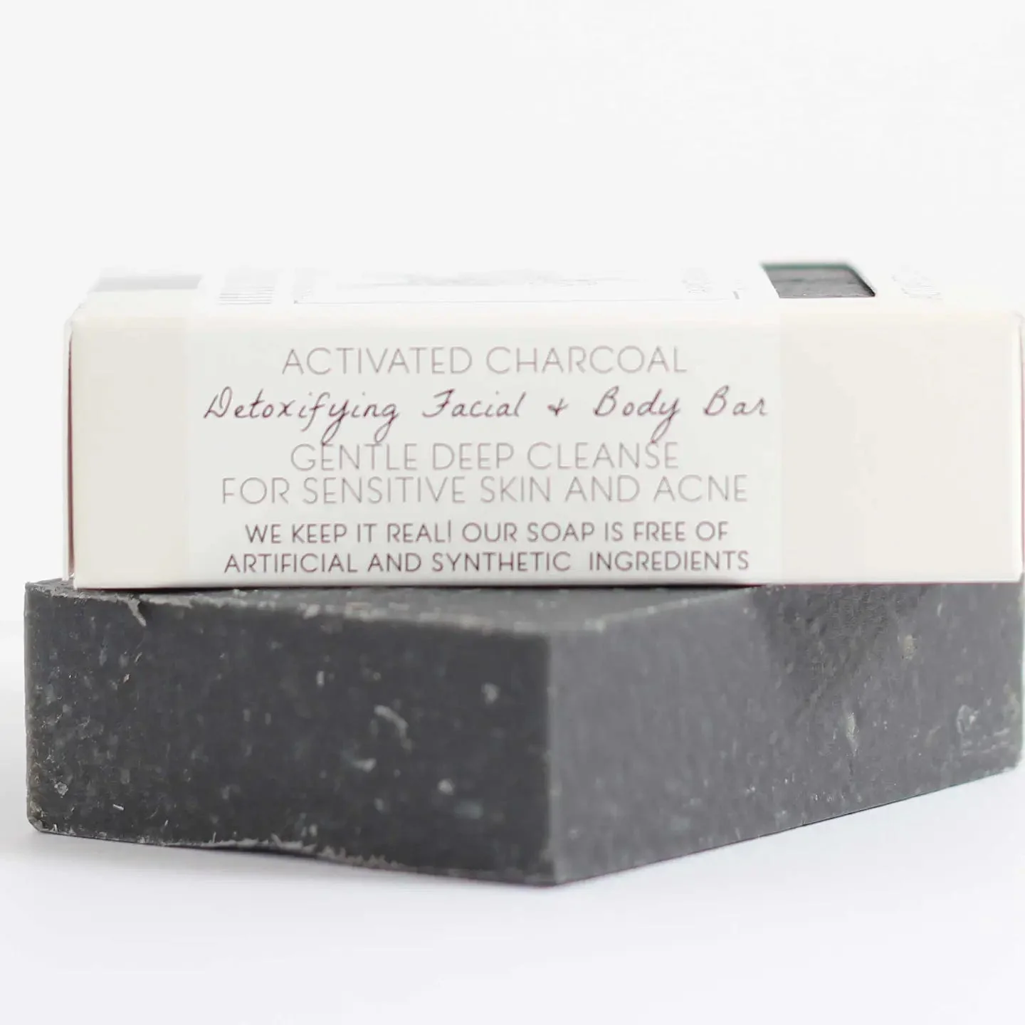 Activated Charcoal Face and Body Bar Soap - Image 3