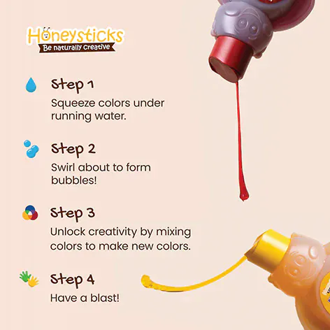 Honeysticks Color‑Mixing Bubble Bath (3‑Pack, 200 ml each) - Image 7