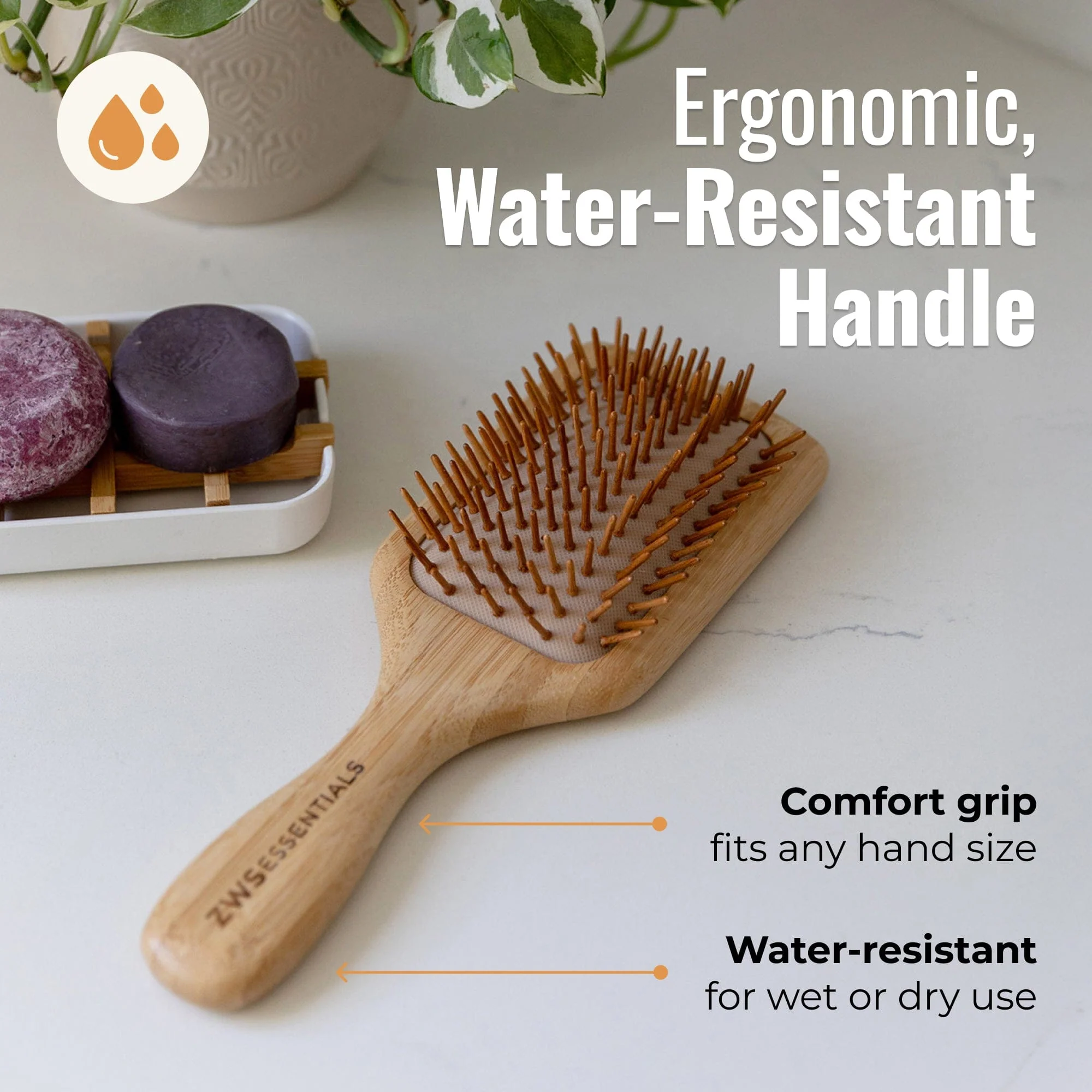 Bamboo Hair Brush - Image 4