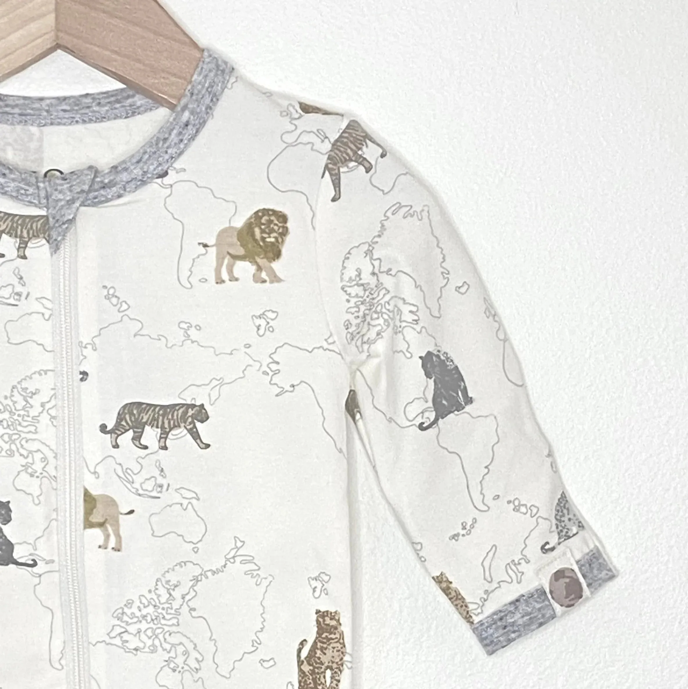 Big Cats Footie – Made from Eco-Friendly Fabric