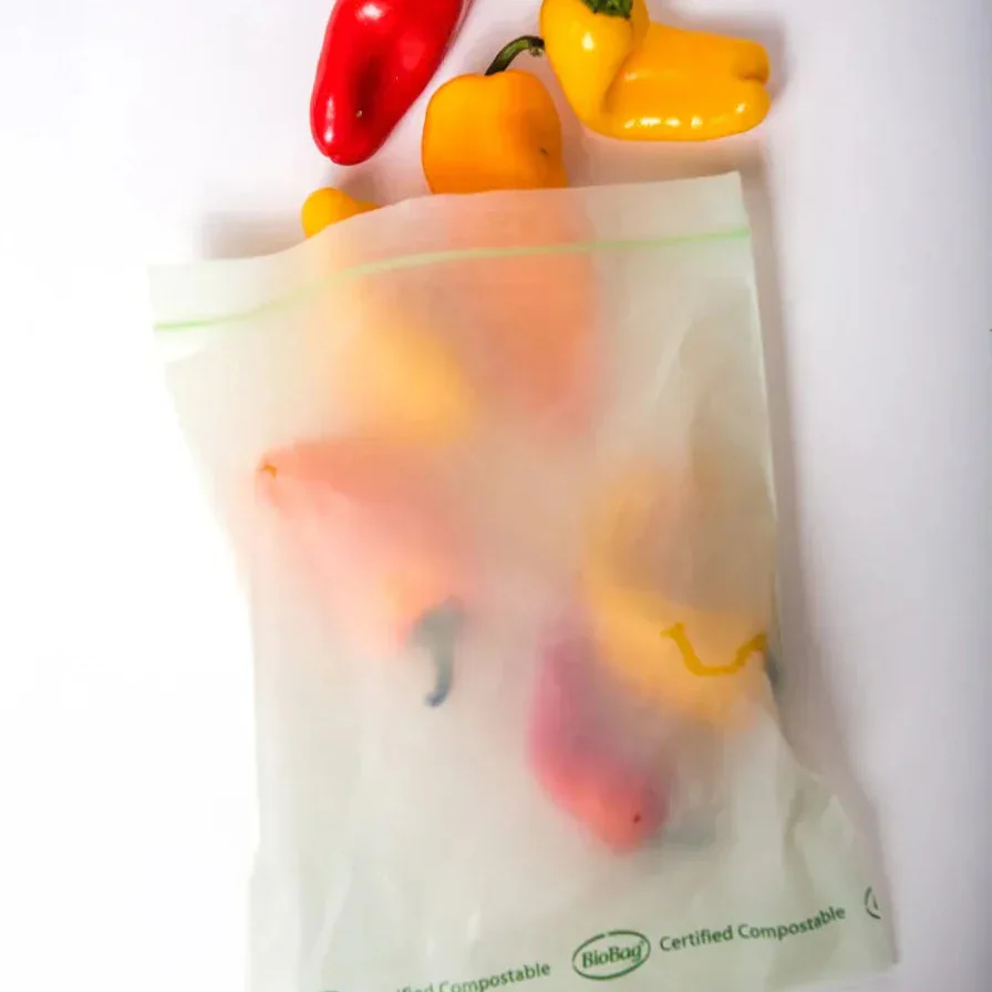 Compostable & Resealable Food Storage Bags - 20pk