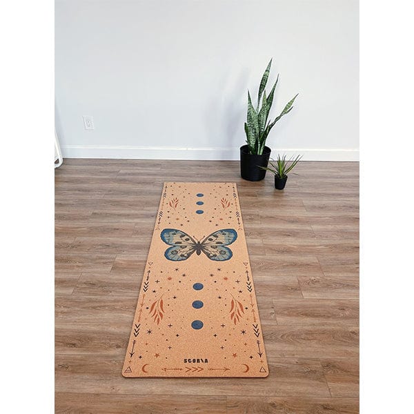 Butterfly Cork Yoga Mat 4.5mm - Image 2
