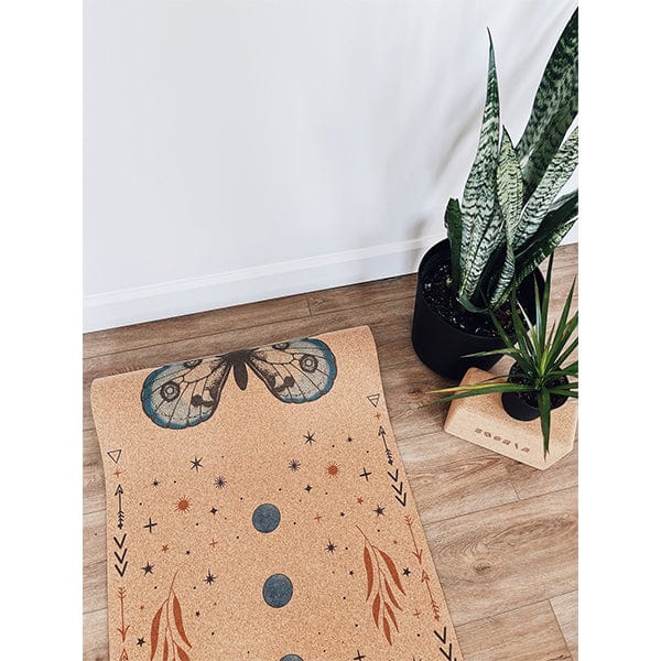 Butterfly Cork Yoga Mat 4.5mm - Image 5