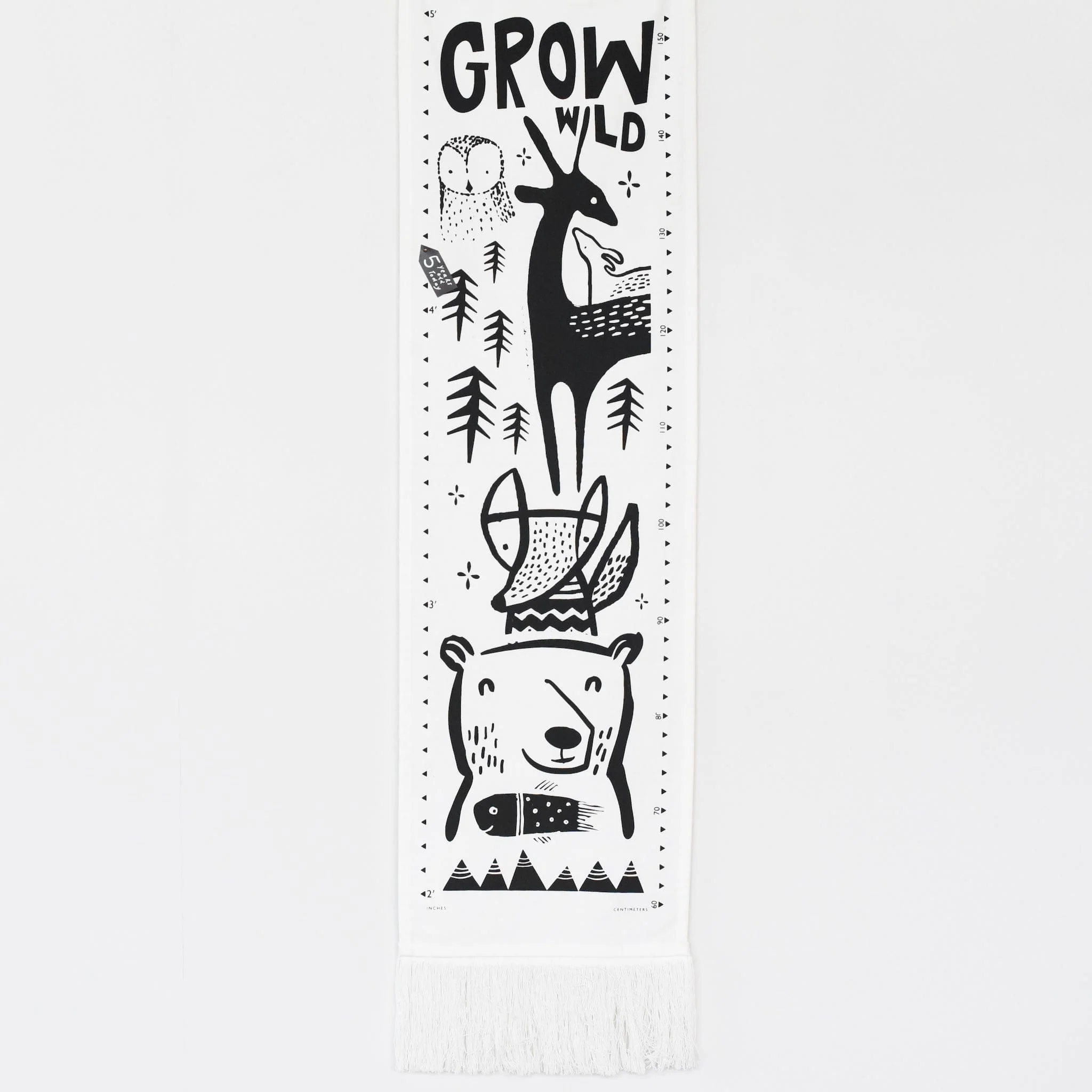 Canvas Growth Chart - Woodland