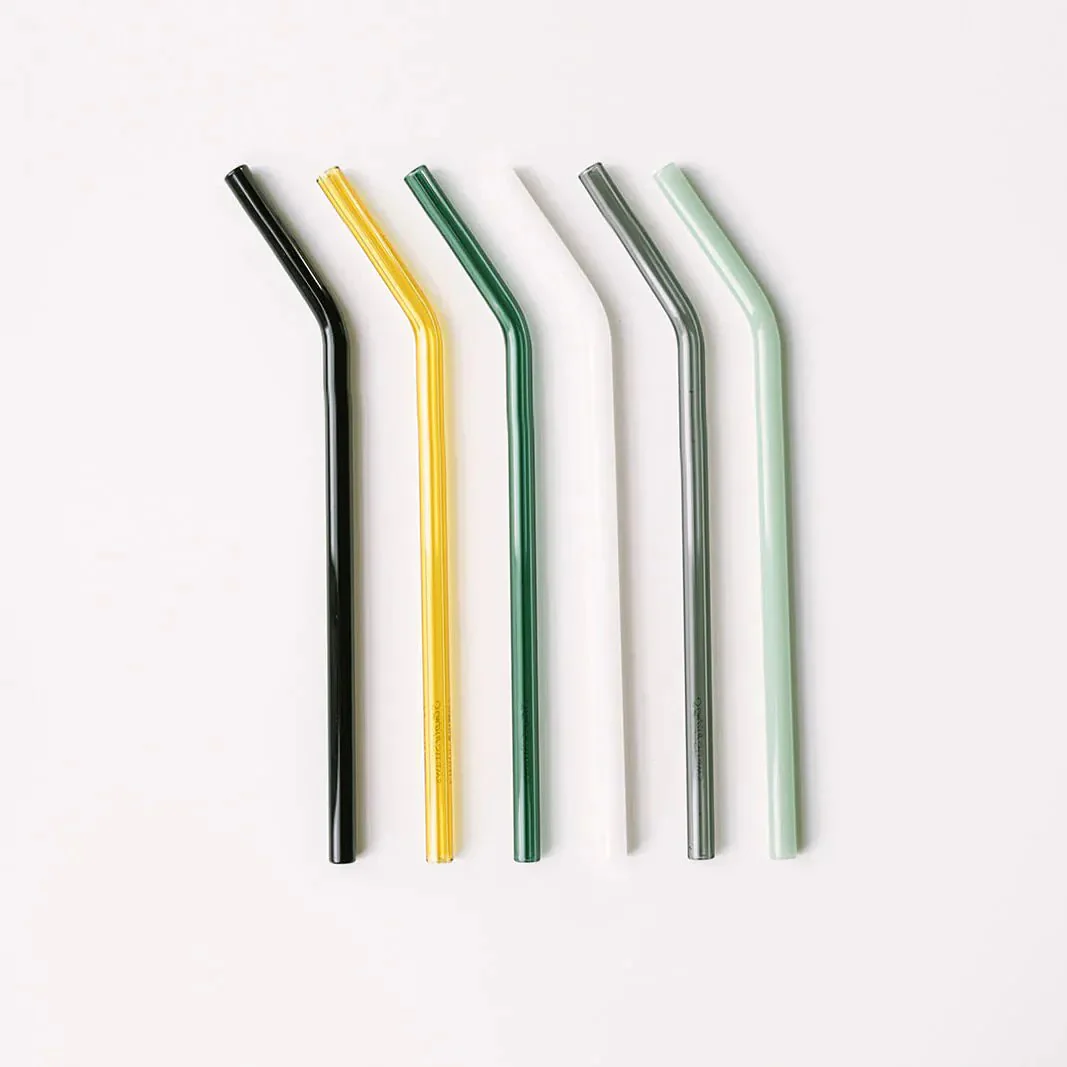 Classic 10" Glass Straw Set - Fjord Mist - Image 2