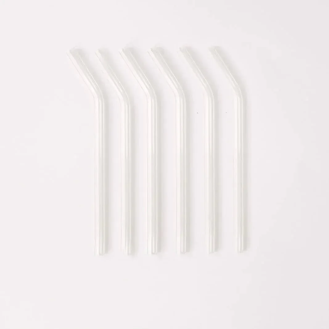 Classic 6" Glass Straw Set - Air - Image 2