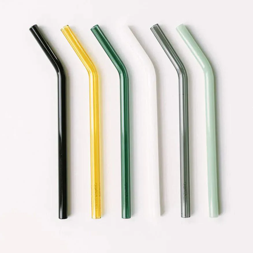 Classic 6" Glass Straw Set - Fjord Mist - Image 2