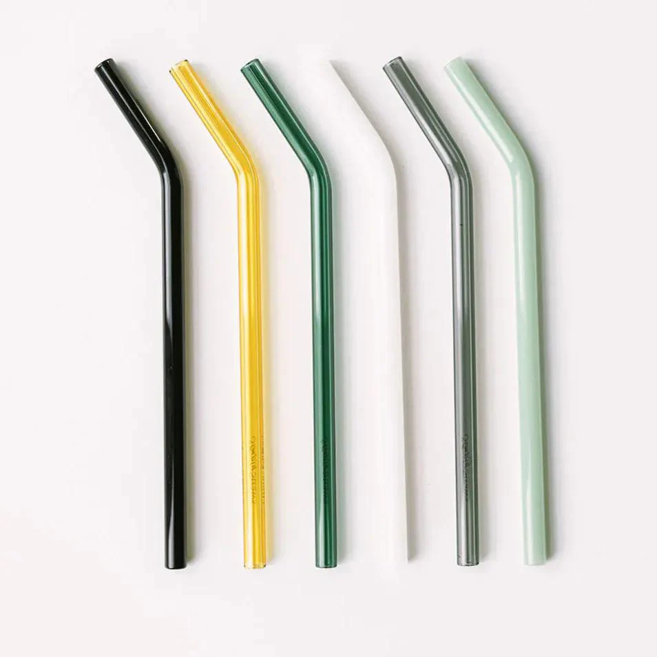 Classic 8" Glass Straw Set - Fjord Mist - Image 2