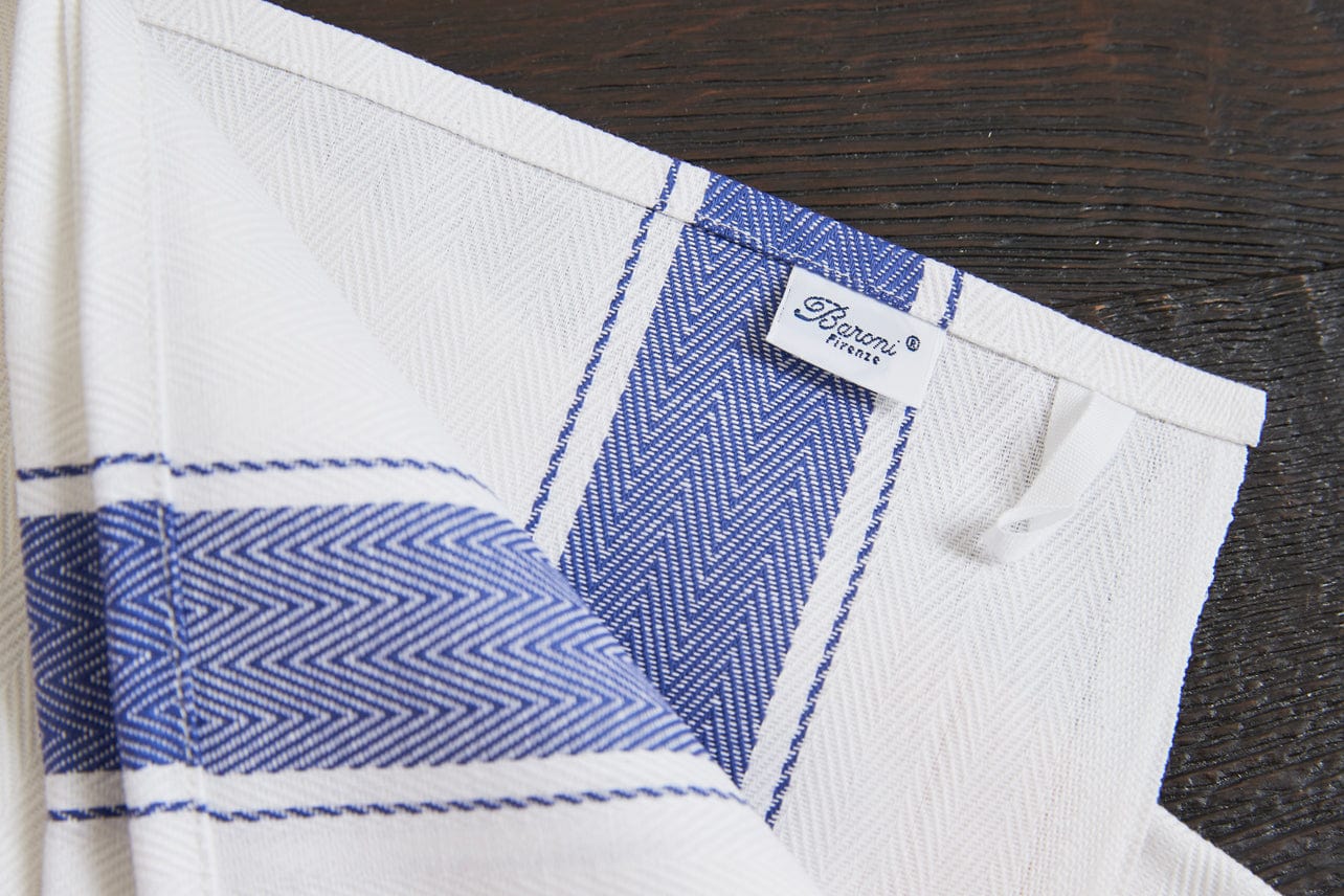 Classic Italian Kitchen Towel - Herringbone - Image 3
