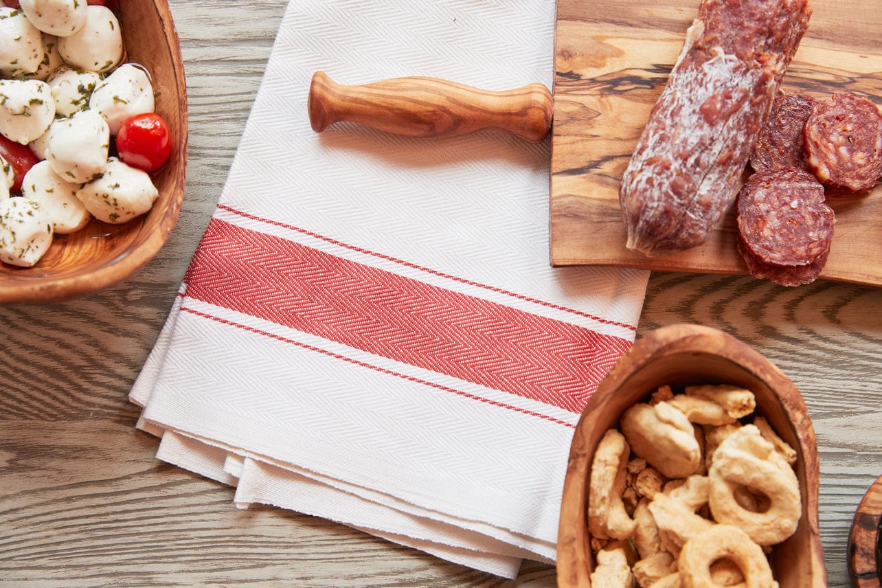 Classic Italian Kitchen Towel - Herringbone - Image 5