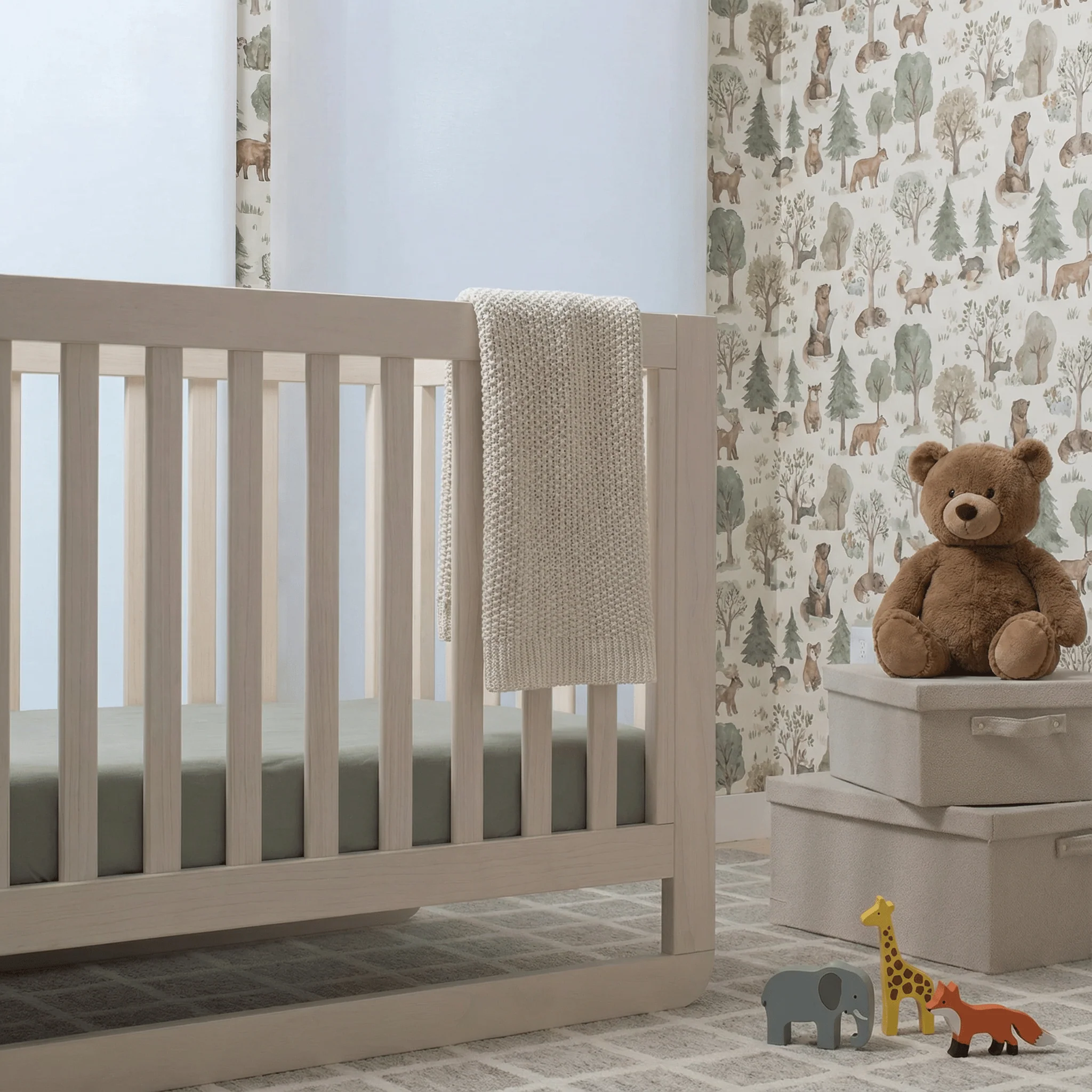CleanBamboo® Signature Sateen Crib & Toddler Fitted Sheet - Image 2