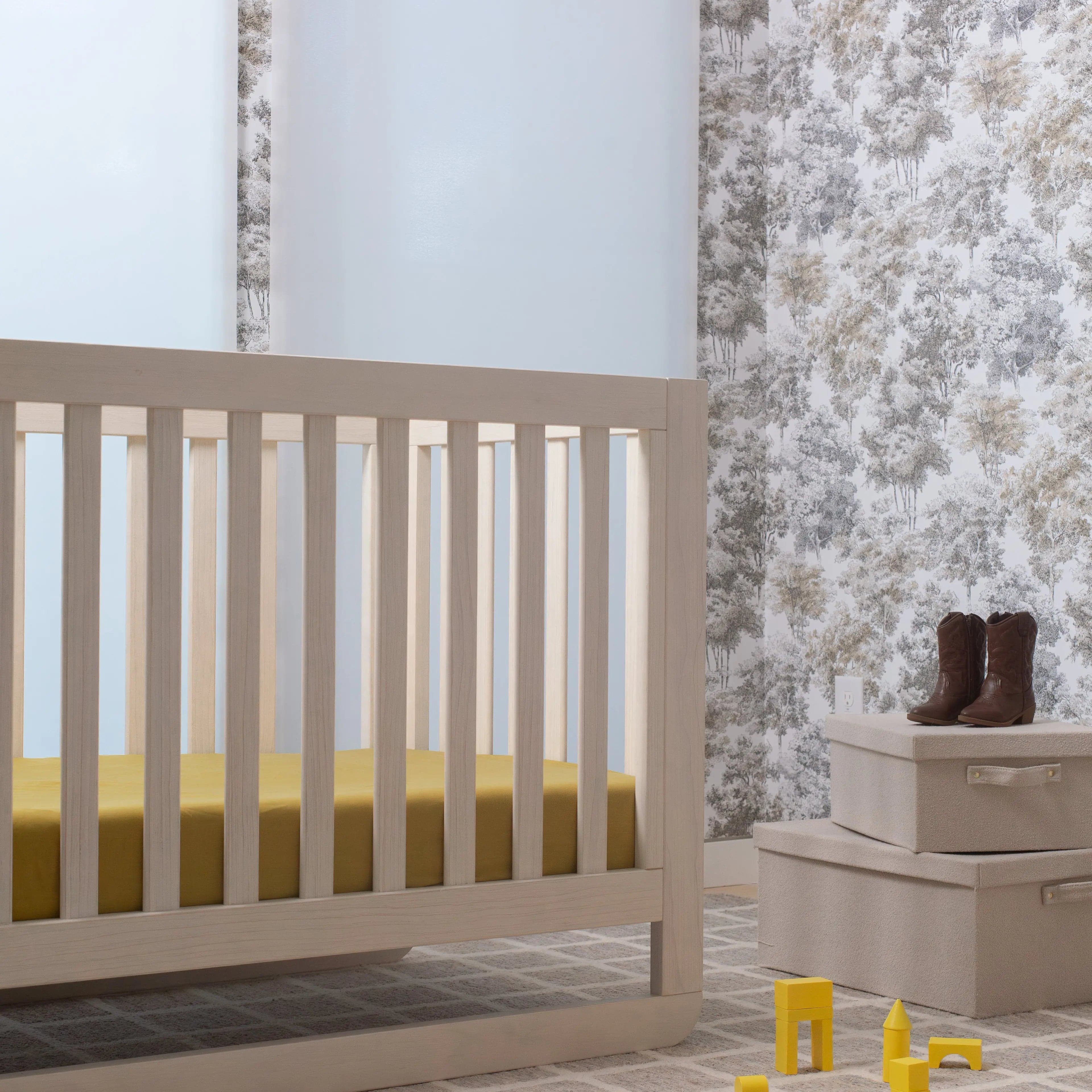 CleanBamboo Hemp™ Linen+ Crib & Toddler Fitted Sheet - Image 3