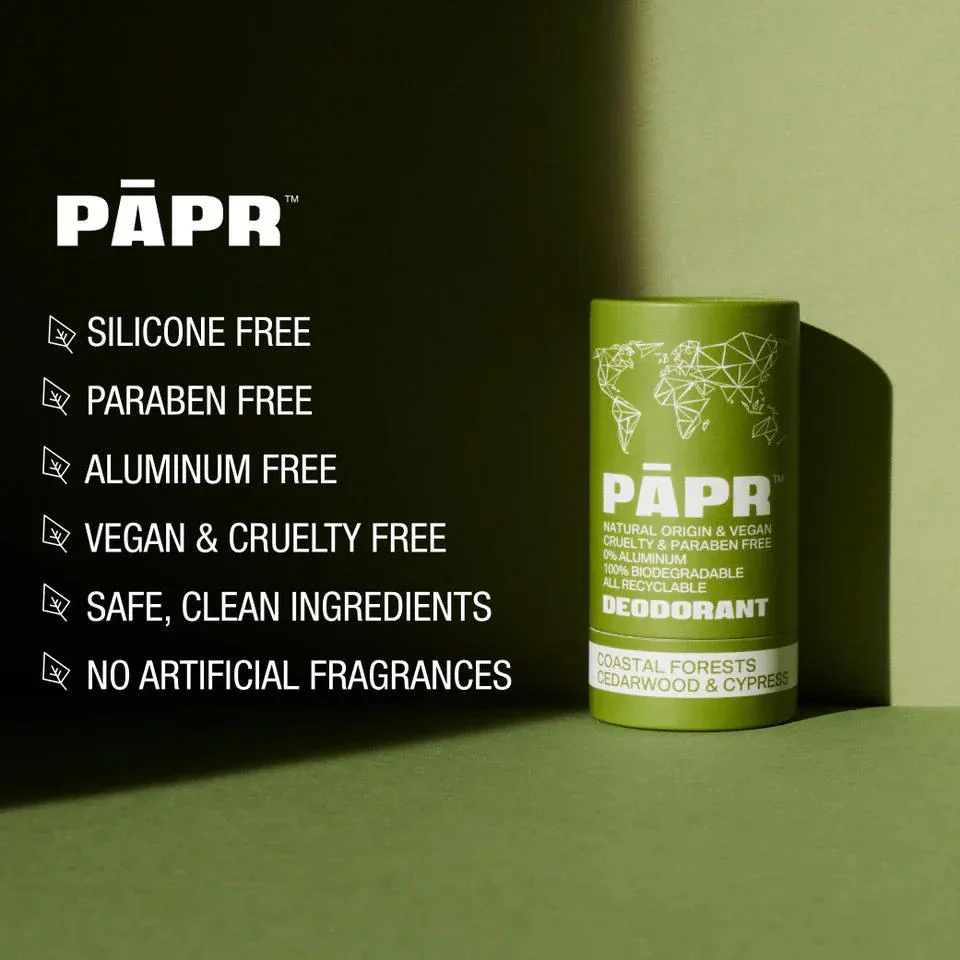 Paper Cosmetics Deodorant - Coastal Forests, Vegan, Aluminum-Free - Image 3