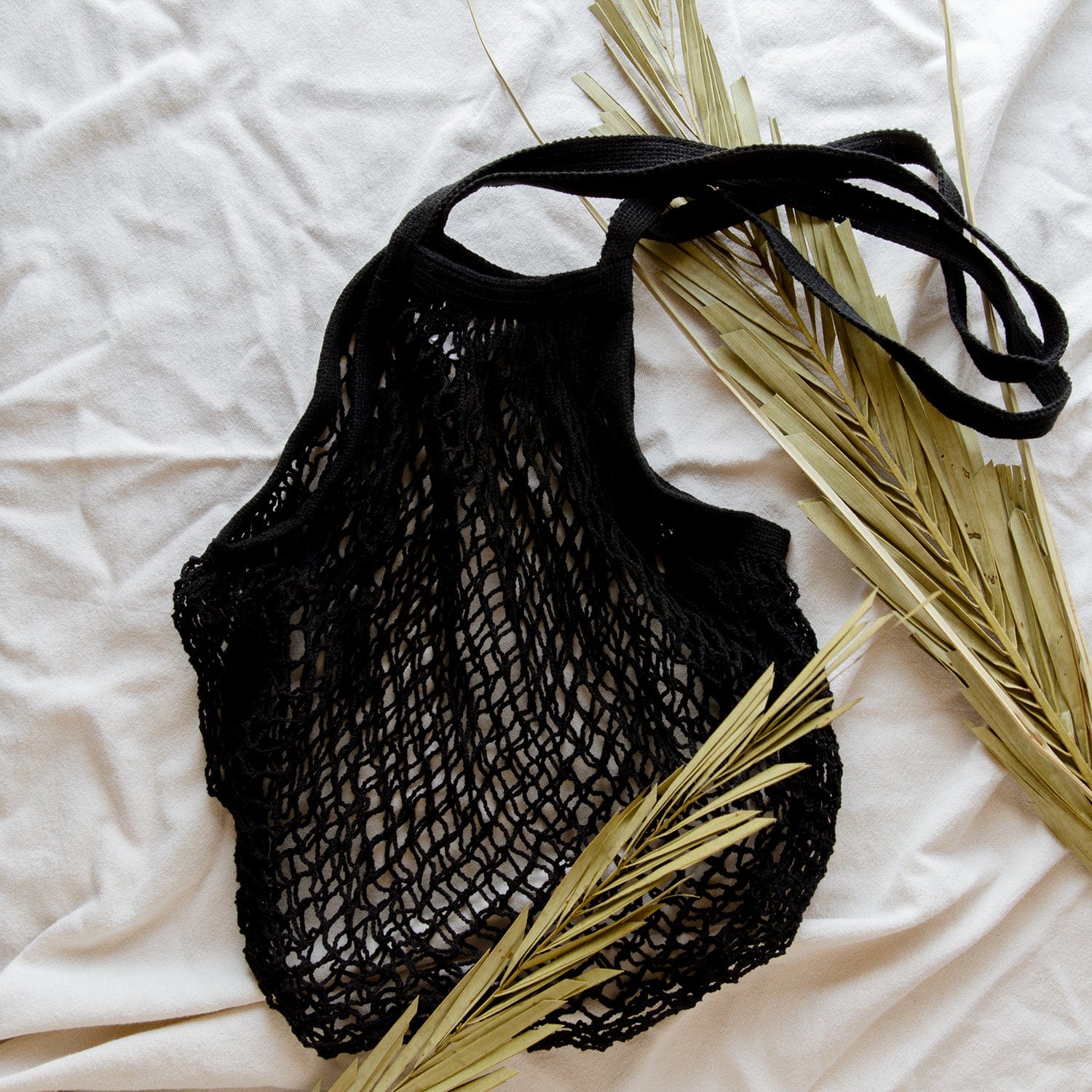 Organic Cotton String Bag - Zero Waste Mesh Bag, Plastic Free, Market Tote - Image 3