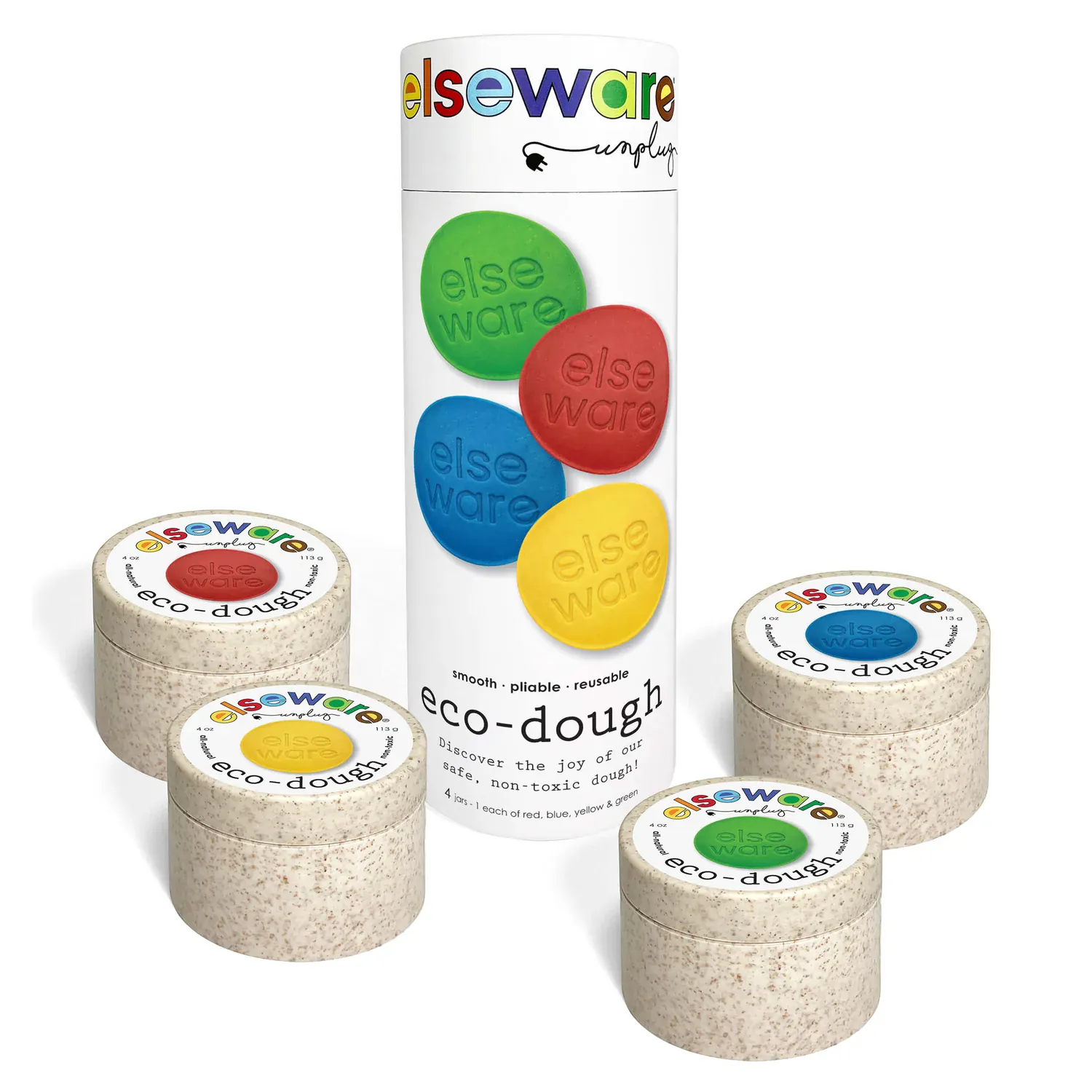 Eco-Friendly Play Dough 4-Pack - Image 2