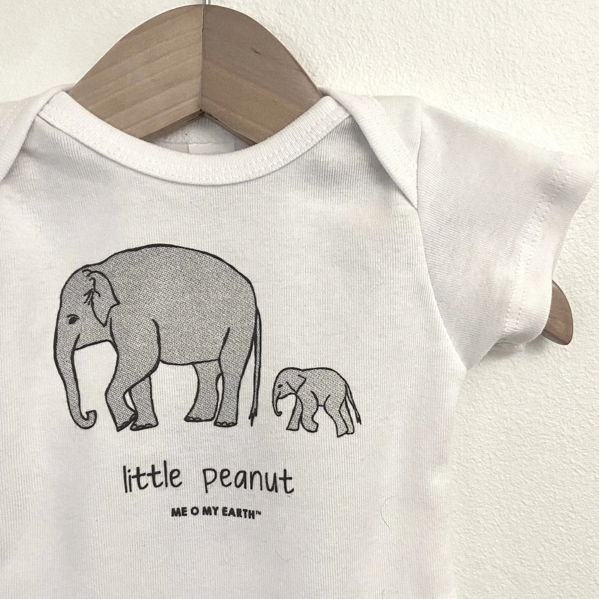 Elephant, Little Peanut Bodysuit – Eco-Friendly Fabric - Image 2