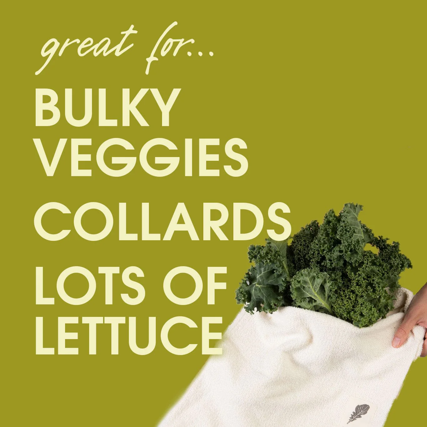 Extra Large Vejibag - Reusable Cotton Produce Bag - Image 2
