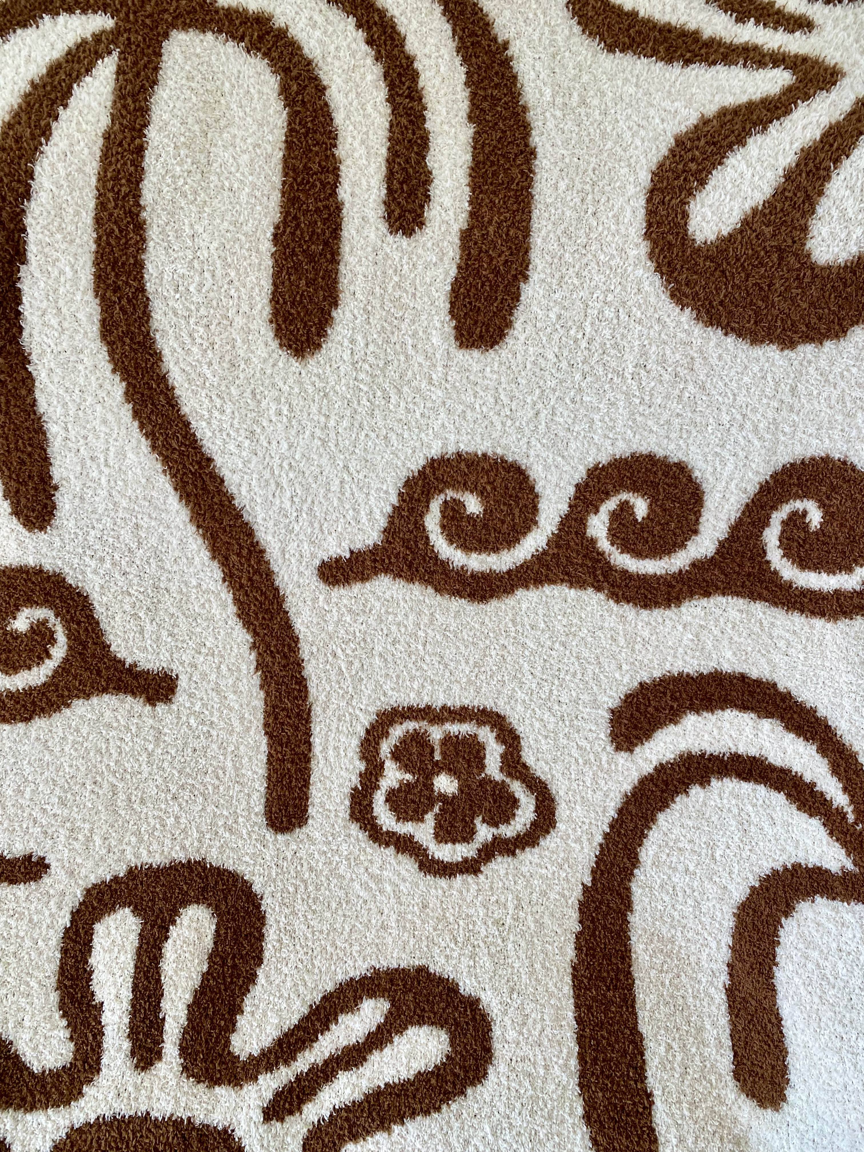 Hanalei Plush Throw - Mocha & Cream - Image 4