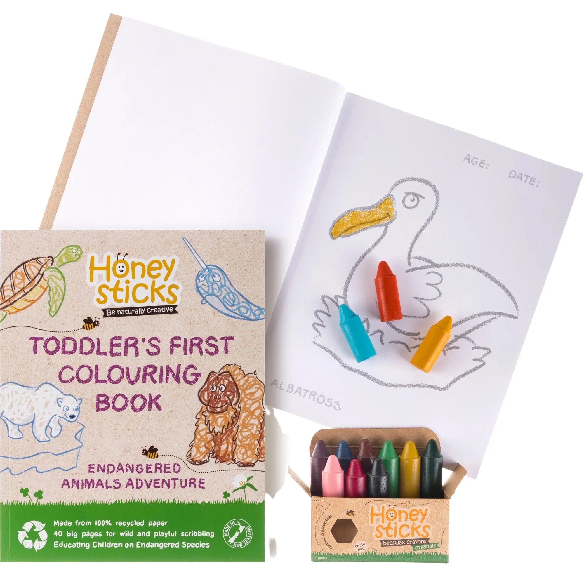 Honeysticks Arts Sets, 100% Recycled Paper, Biodegradable - Image 3