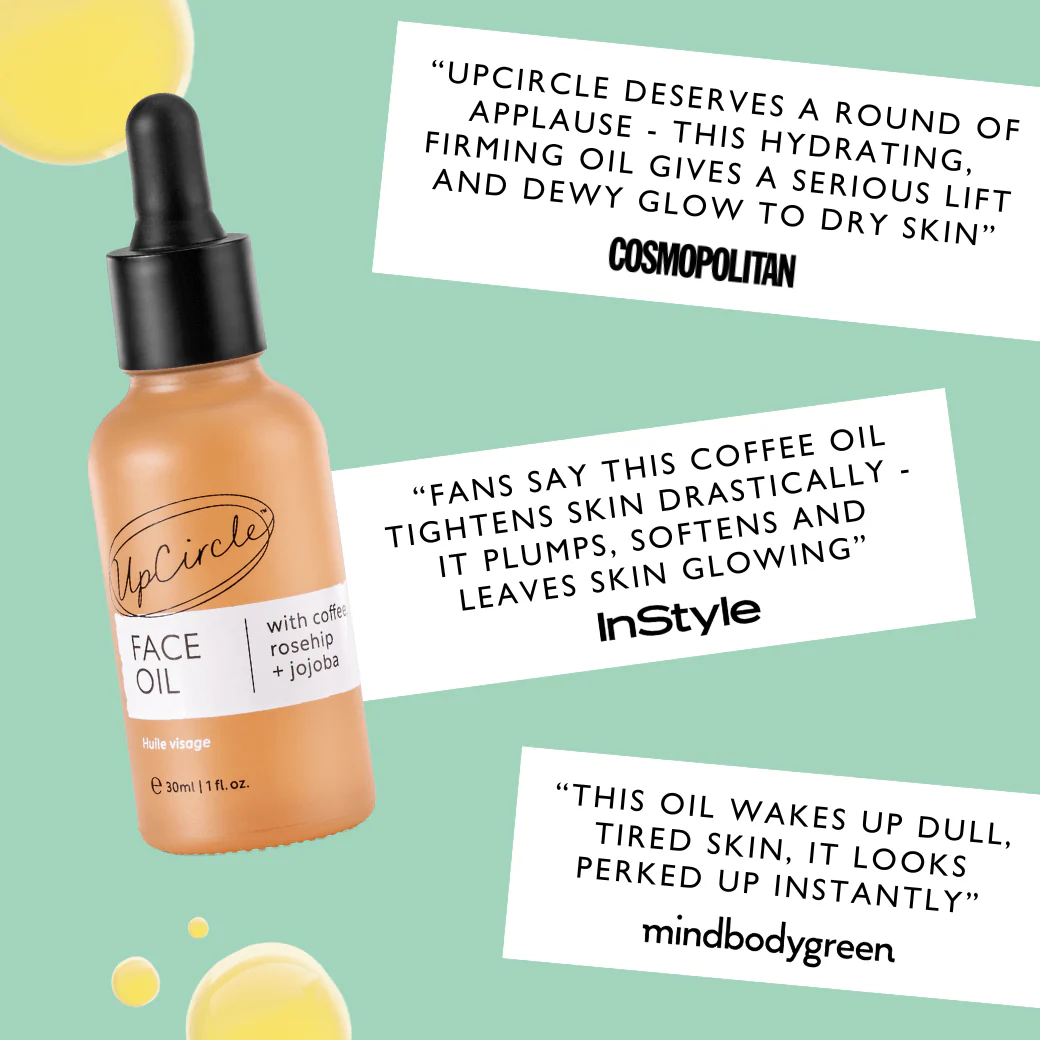 Organic Face Oil with Coffee, Rosehip + Jojoba - Image 4