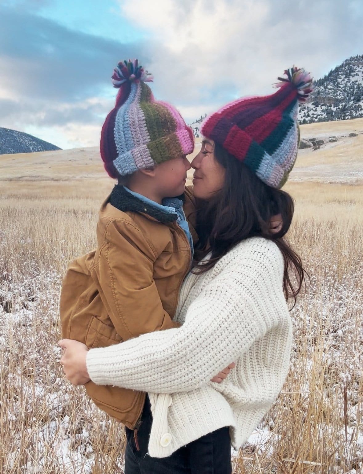 Kid's Alpaca Beanie - Mom's Rainbow - Image 2
