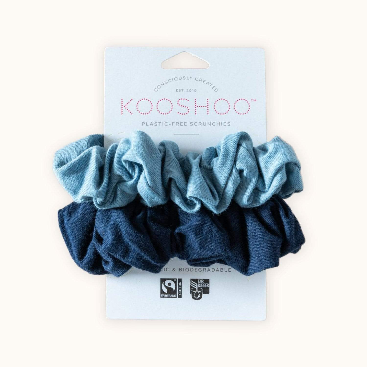 Plastic Free Organic Scrunchies - Zero Waste Scrunchies, 100% Fair Trade, Organic Cotton, 2 Pack - Image 10