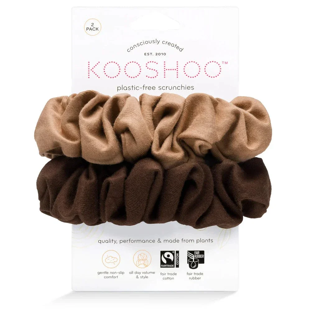 Plastic Free Organic Scrunchies - Zero Waste Scrunchies, 100% Fair Trade, Organic Cotton, 2 Pack - Image 11