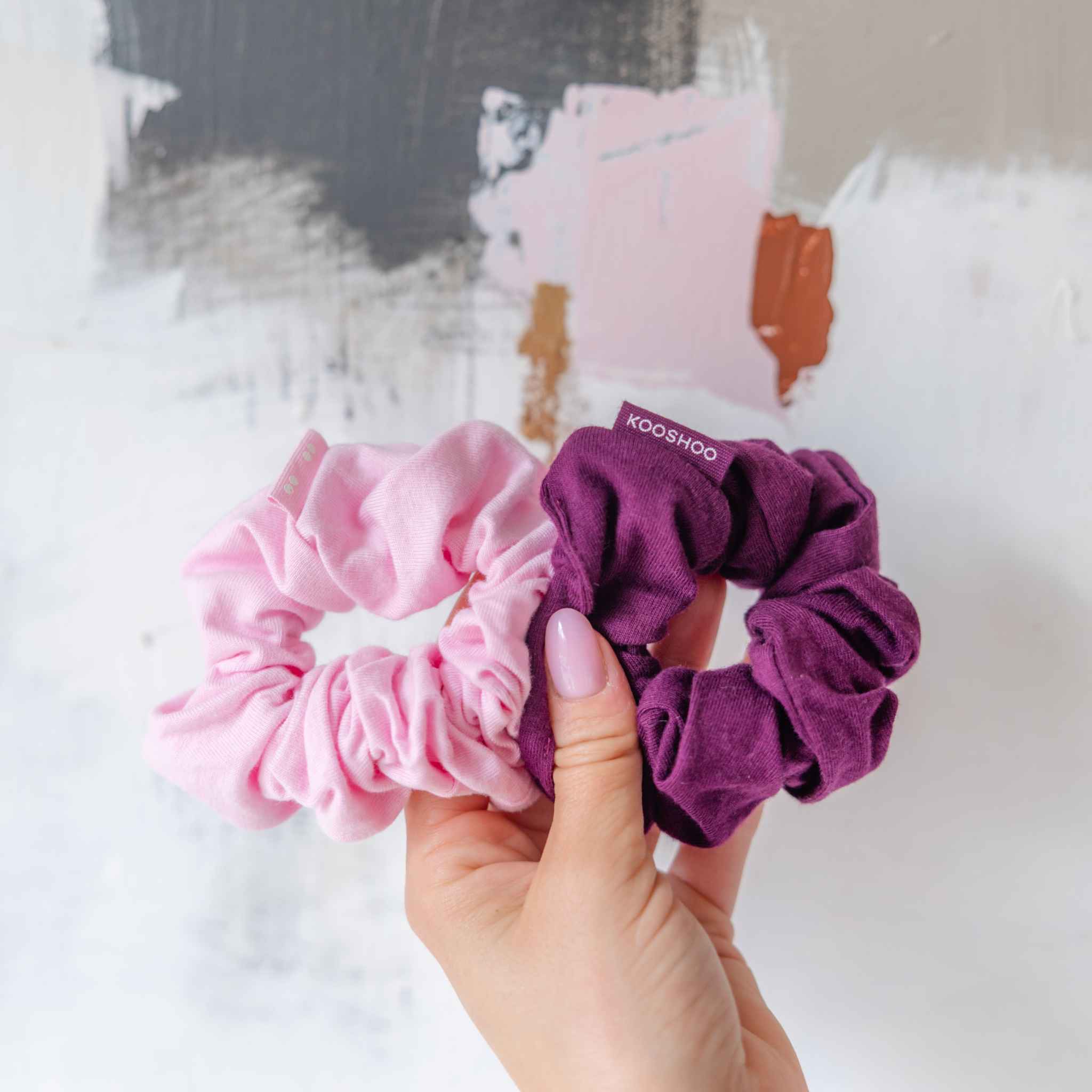 Plastic Free Organic Scrunchies - Zero Waste Scrunchies, 100% Fair Trade, Organic Cotton, 2 Pack - Image 12