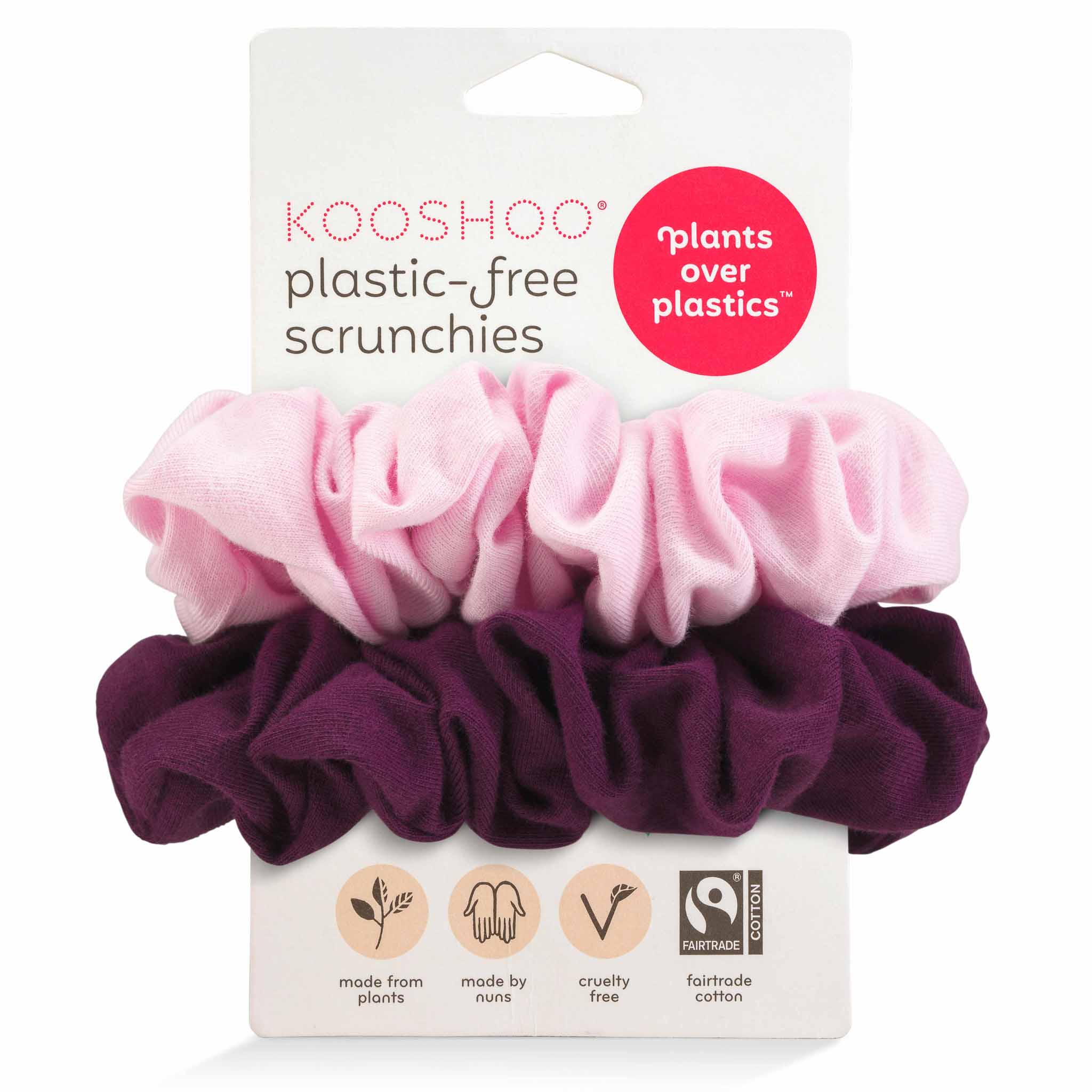 Plastic Free Organic Scrunchies - Zero Waste Scrunchies, 100% Fair Trade, Organic Cotton, 2 Pack - Image 14