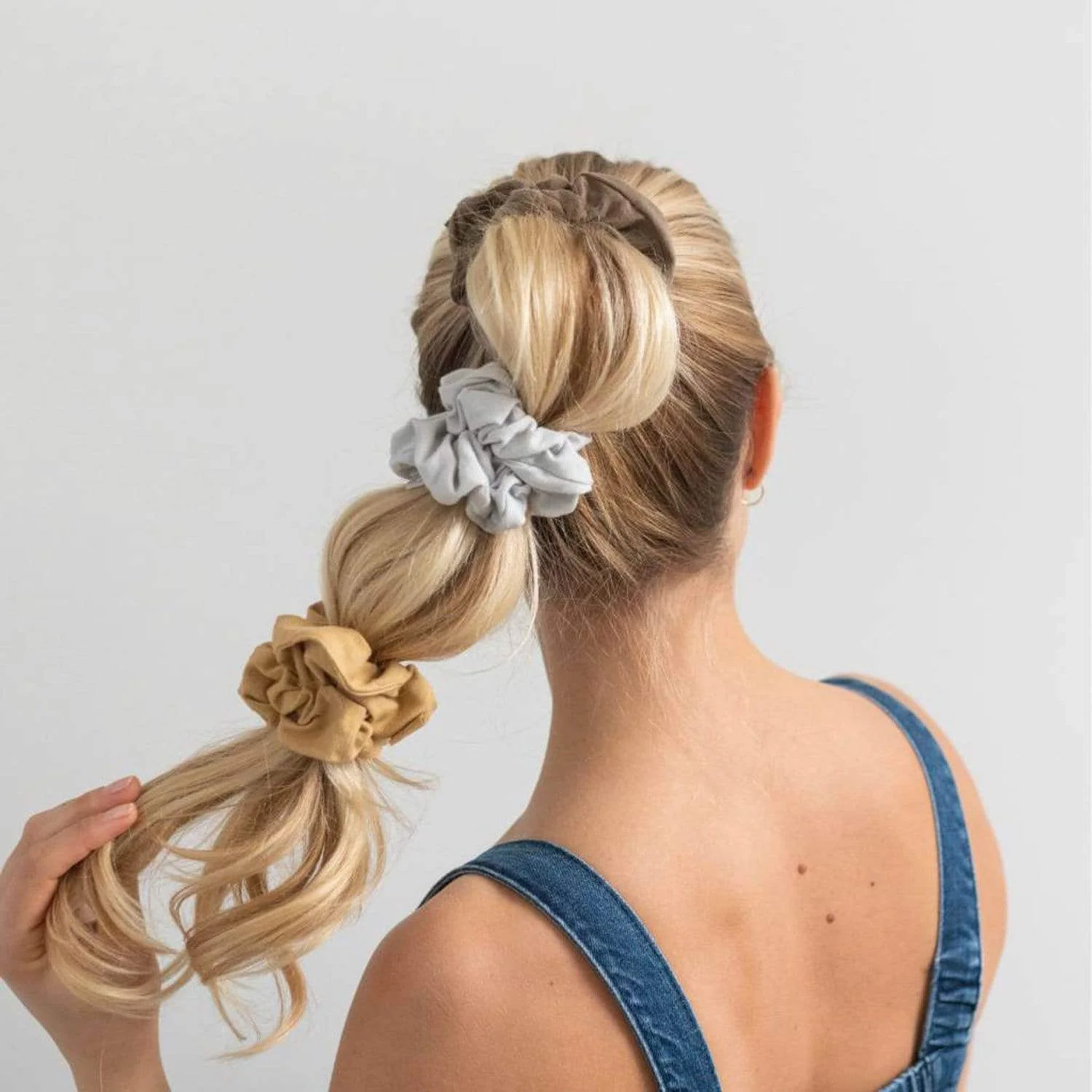 Plastic Free Organic Scrunchies - Zero Waste Scrunchies, 100% Fair Trade, Organic Cotton, 2 Pack - Image 6