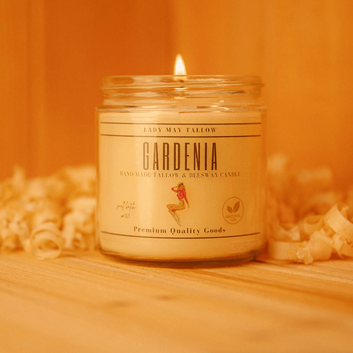 Lady May Tallow "Classic" Tallow & Beeswax Candle 16oz | 7 Natural Scents | Non-Toxic Clean Burning - Image 10