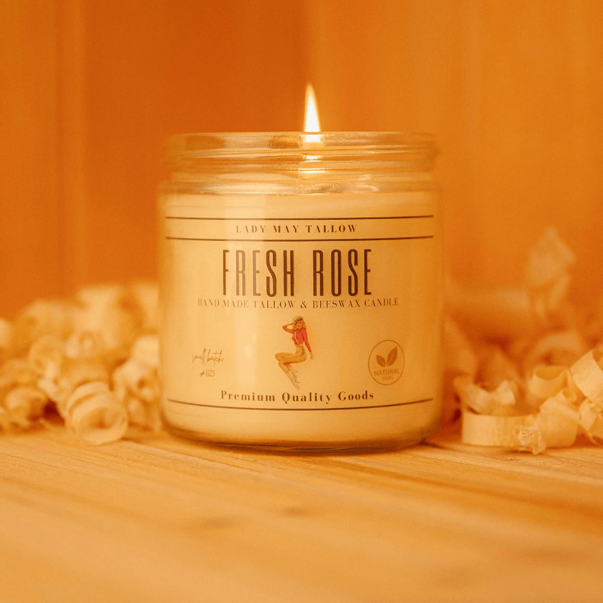 Lady May Tallow "Classic" Tallow & Beeswax Candle 16oz | 7 Natural Scents | Non-Toxic Clean Burning - Image 11