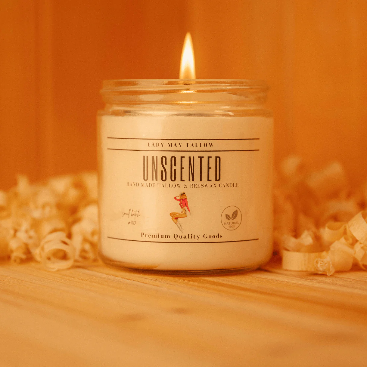 Lady May Tallow "Classic" Tallow & Beeswax Candle 16oz | 7 Natural Scents | Non-Toxic Clean Burning - Image 13