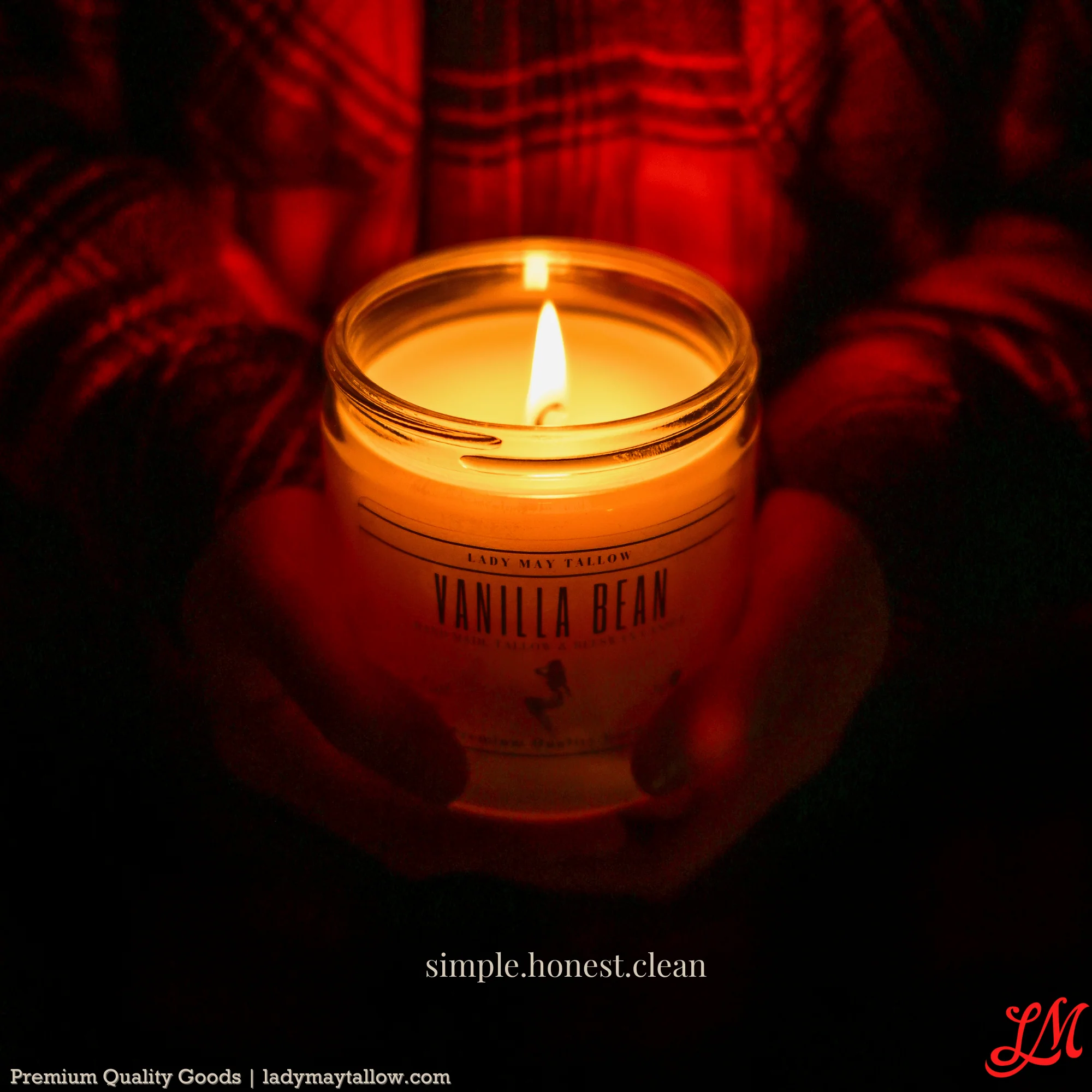 Lady May Tallow "Classic" Tallow & Beeswax Candle 16oz | 7 Natural Scents | Non-Toxic Clean Burning - Image 5