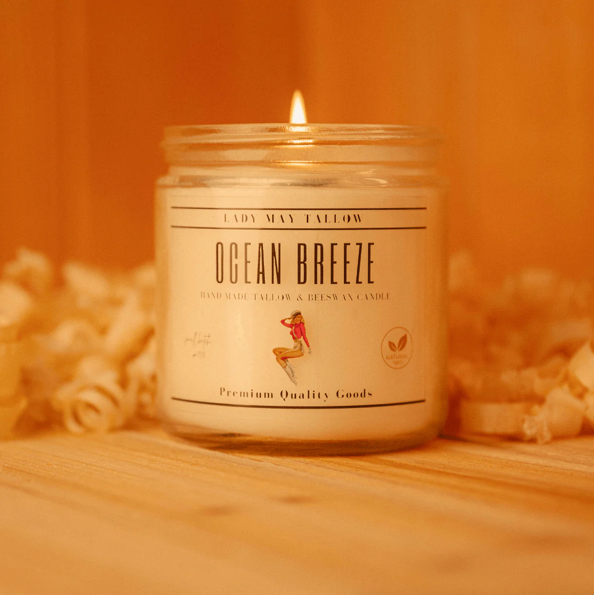 Lady May Tallow "Classic" Tallow & Beeswax Candle 16oz | 7 Natural Scents | Non-Toxic Clean Burning - Image 8