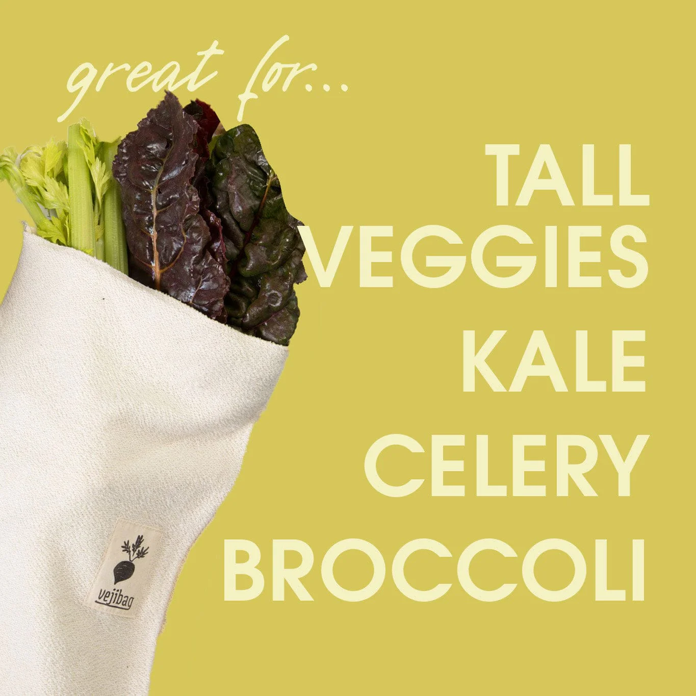 Large Vejibag - Reusable Cotton Produce Bag - Image 2