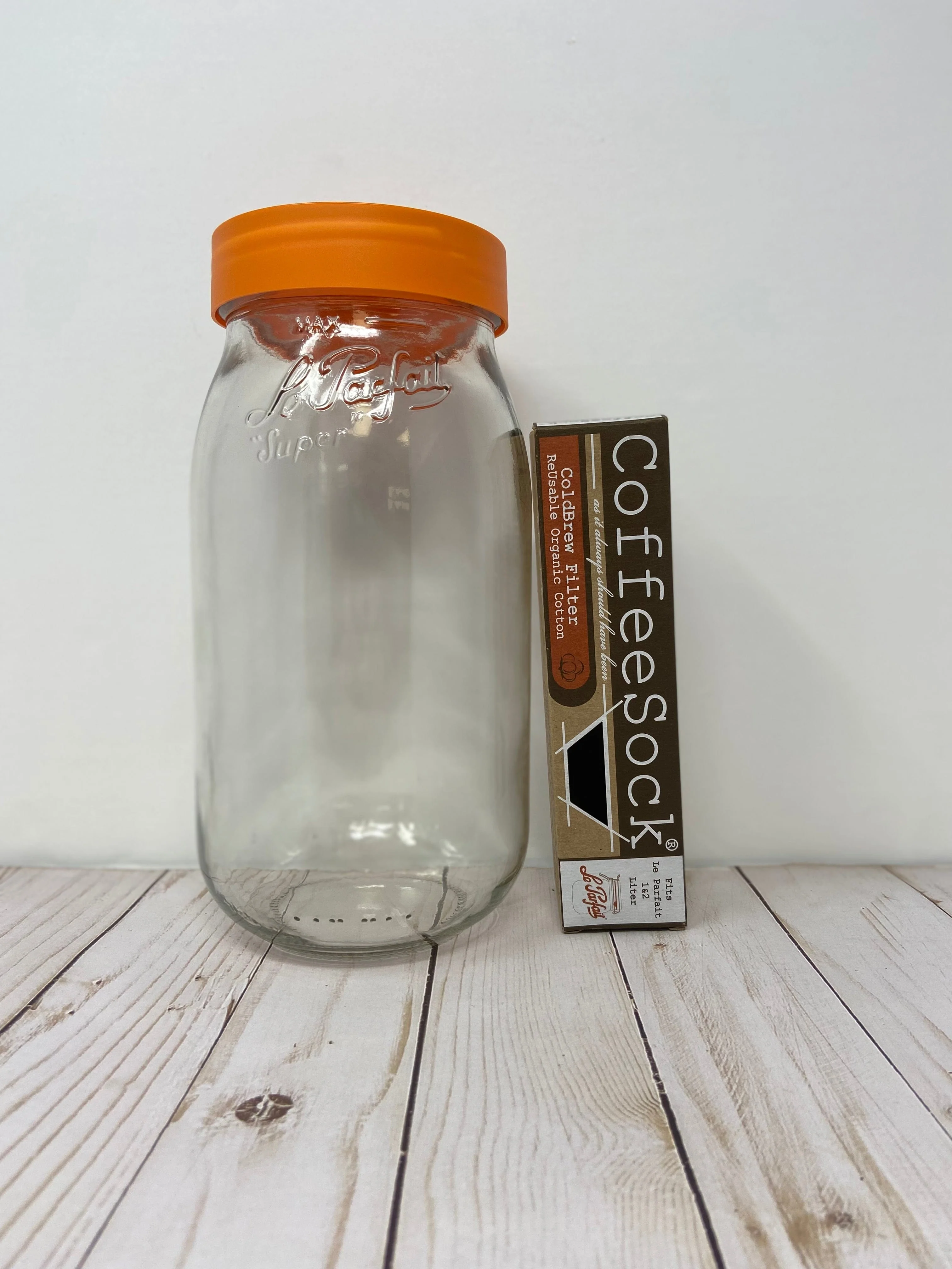 CoffeeSock Orange Screw Top Jar 2L