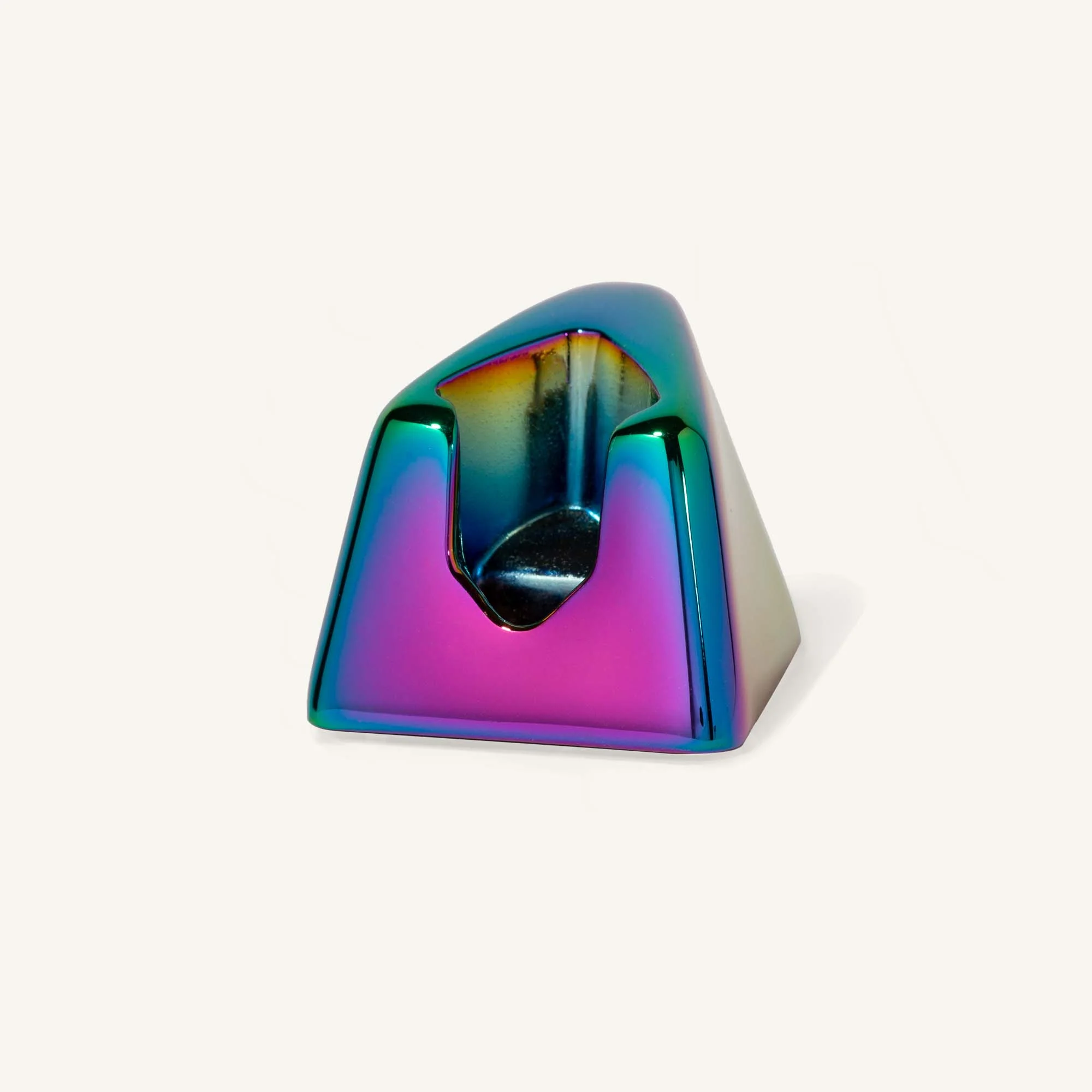 Pivoting Head Stainless Steel Razor Stand - Leaf - Image 3